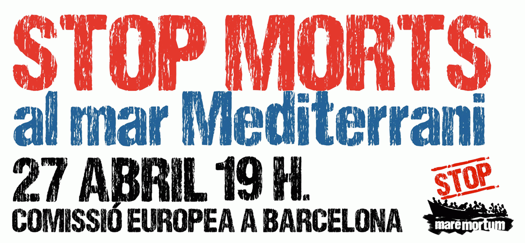 2 columnes: Concentració per condemnar el genocidi migratori al mar Mediterrani Copy